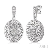 1/20 Ctw Single Cut Diamond Fashion Earrings in Sterling Silver