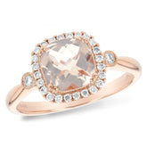 14KT Gold Ladies Morganite Fashion Ring