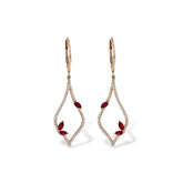 14KT Gold Ruby Earrings