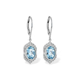 14KT Gold Aqua Earrings