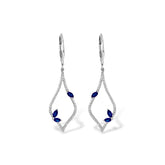 14KT Gold Sapphire Earrings