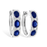 14KT Gold Sapphire Earrings