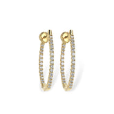 14KT Gold Diamond Earrings