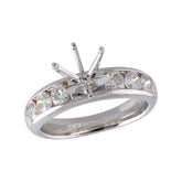 14KT Gold Diamond Semi-Mount Engagement Ring