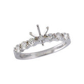 14KT Gold Diamond Semi-Mount Engagement Ring