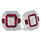 14KT Gold Ruby Earrings