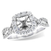 14KT Gold Diamond Semi-Mount Engagement Ring