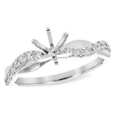 14KT Gold Diamond Semi-Mount Engagement Ring