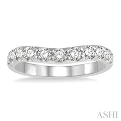 .75CTRDDM CURVED BAND WG 14K-H*