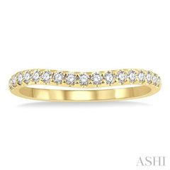 .25CTRDDM CURVED BAND YG 14K-H*