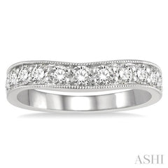 .75CTRDDM 'V' BAND-MILLG WG 14K@11-H*