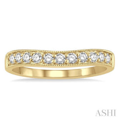 .33CTRDDM 'V' BAND-MILLG YG 14K@11-H*