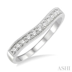 .25CTRDDM 'V' BAND-MILLG WG 14K@11-H*