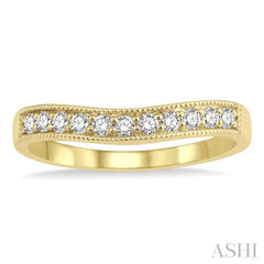 .25CTRDDM 'V' BAND-MILLG YG 14K@11-H*