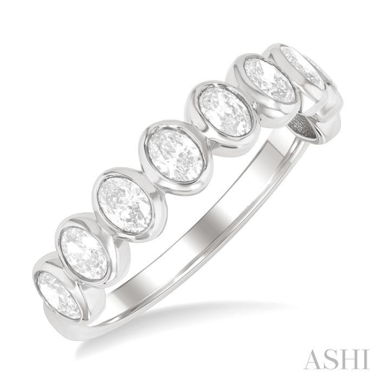 .90CTOVDM NORTH-SOUTH OVAL BAND WG14K-G*