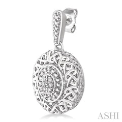 1/20 Ctw Single Cut Diamond Fashion Earrings in Sterling Silver