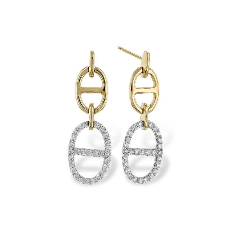 14KT Gold Diamond Earrings