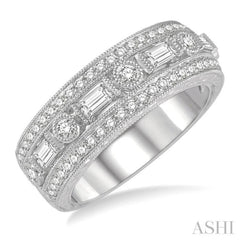 3/4 Ctw Diamond Fashion Band in 14K White Gold