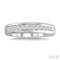 1/4 Ctw Princess Cut Diamond Wedding Band in 14K White Gold