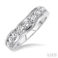 1 ctw Round Diamond Matching Wedding Band in 14K White Gold