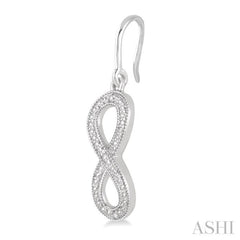 1/50 ctw Round Cut Diamond Milgrain Finish Fashion Earrings in Sterling Silver