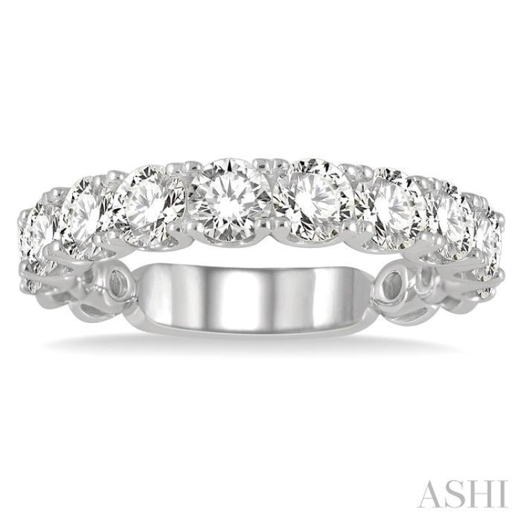 2.00 ctw Lattice Round Cut Diamond Wedding Band in 14K White Gold
