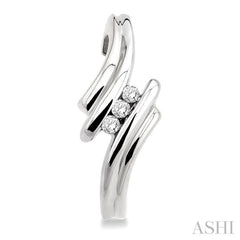 1/10 ctw Round Cut Diamond Earrings in Sterling Silver