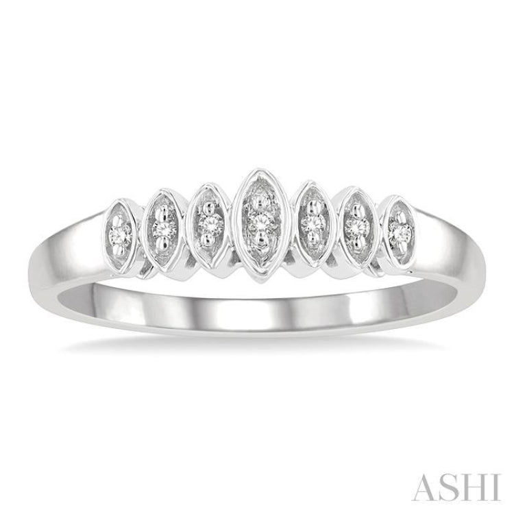 1/20 ctw Round Cut Diamond Ring in 10K White Gold