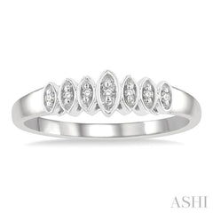 1/20 ctw Round Cut Diamond Ring in 10K White Gold