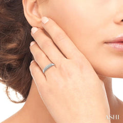 1/20 ctw Round Cut Diamond Ring in 10K White Gold