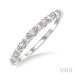 1/20 ctw Round Cut Diamond Wedding Band in 14K White Gold