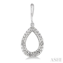 1/20 ctw Round Cut Diamond Earrings in Sterling Silver