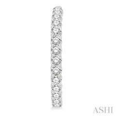 4.00 ctw Inside-Out Round Cut Diamond Hoop Earrings in 14K White Gold
