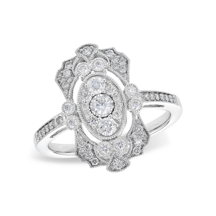 14KT Gold Ladies Diamond Fashion Ring