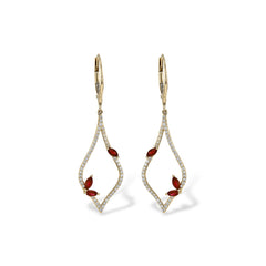14KT Gold Ruby Earrings