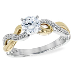 14KT Gold Diamond Semi-Mount Engagement Ring
