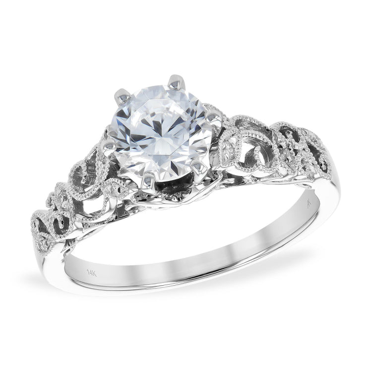 14KT Gold Semi-Mount Engagement Ring