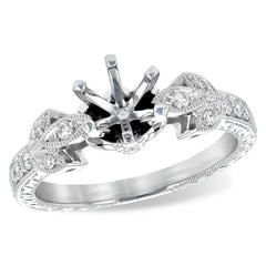 14KT Gold Diamond Semi-Mount Engagement Ring