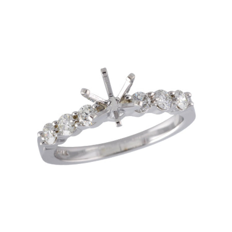 14KT Gold Diamond Semi-Mount Engagement Ring