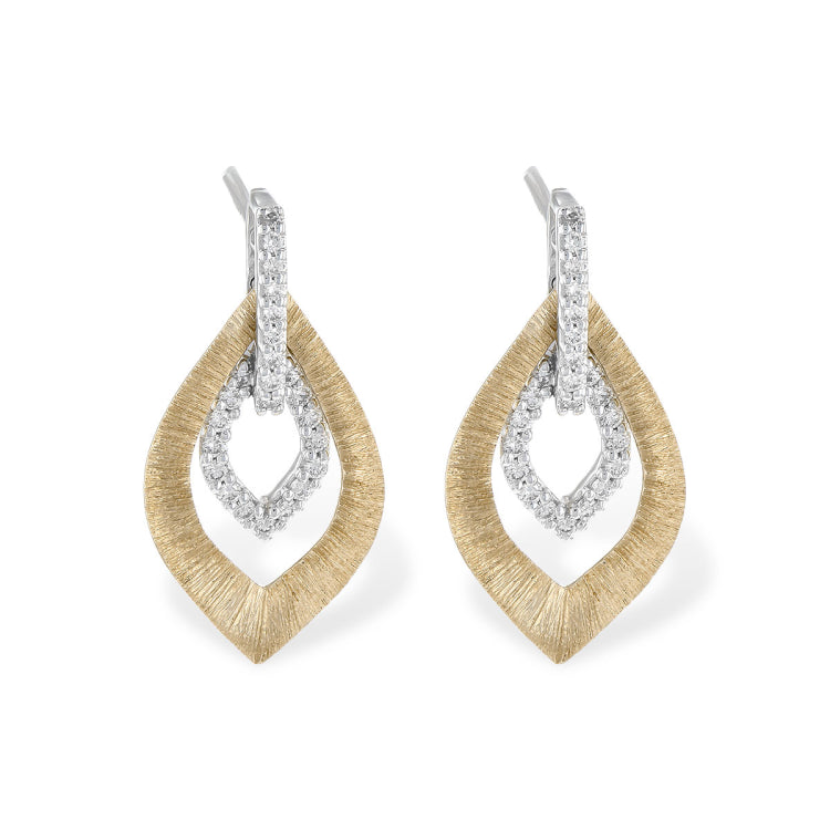 14KT Gold Diamond Earrings