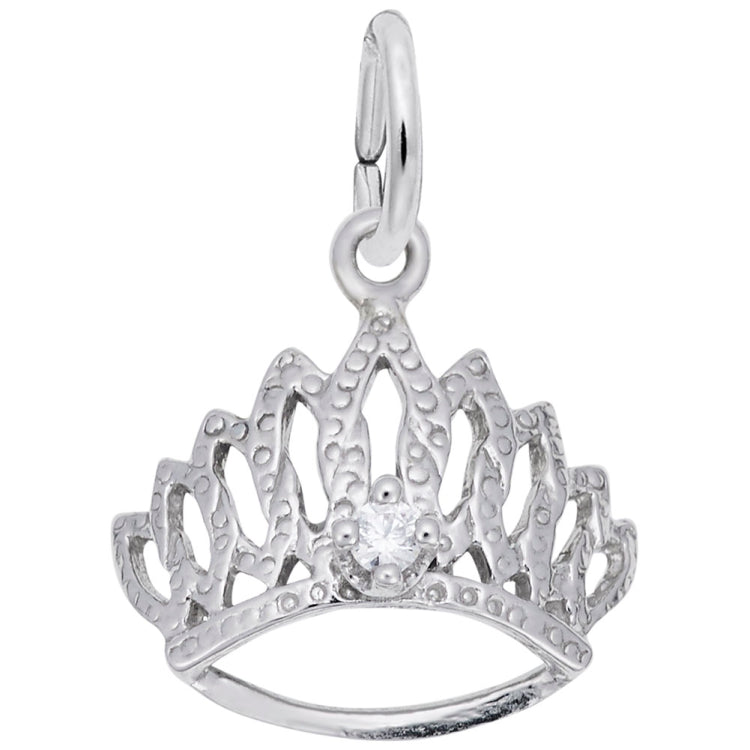 TIARA W/BIRTHSTONE-APR