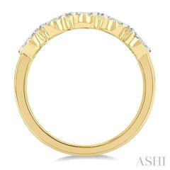 1/2 ctw 5-Stone Lovebright Round Cut Diamond Ring in 14K Yellow & White Gold