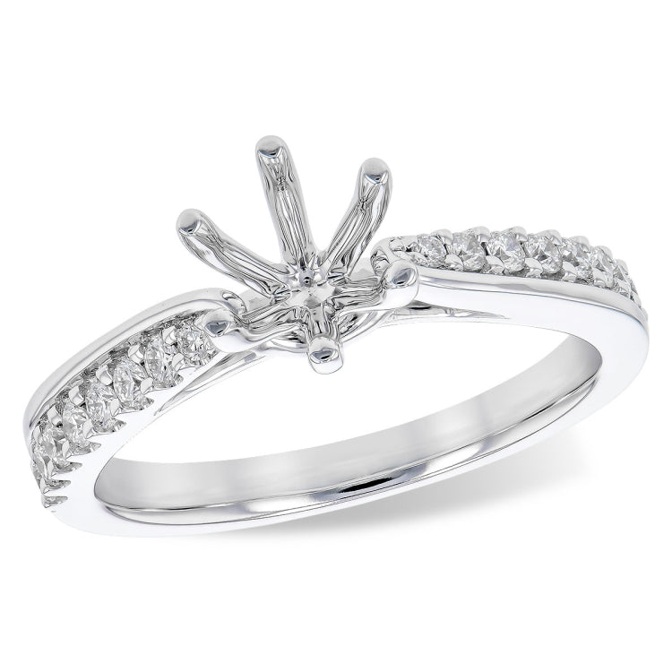 14KT Gold Diamond Semi-Mount Engagement Ring