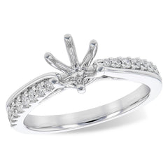 14KT Gold Diamond Semi-Mount Engagement Ring