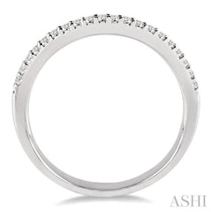 1/6 ctw Round Cut Diamond Wedding Band in 14K White Gold