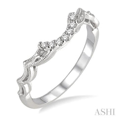 1/20 ctw Round Cut Diamond Wedding Band in 14K White Gold