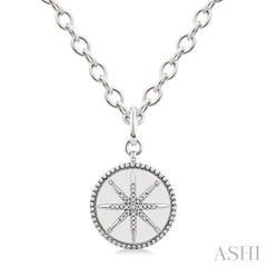 .07CTRDDM COMPASS MEDALLION PD SL-S+CH*