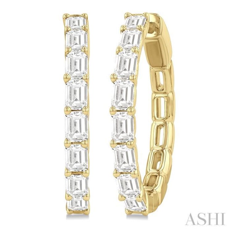 1.90CTEMDM EAST-WEST HOOP ER YG 14K-H*