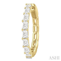 1.90CTEMDM EAST-WEST HOOP ER YG 14K-H*